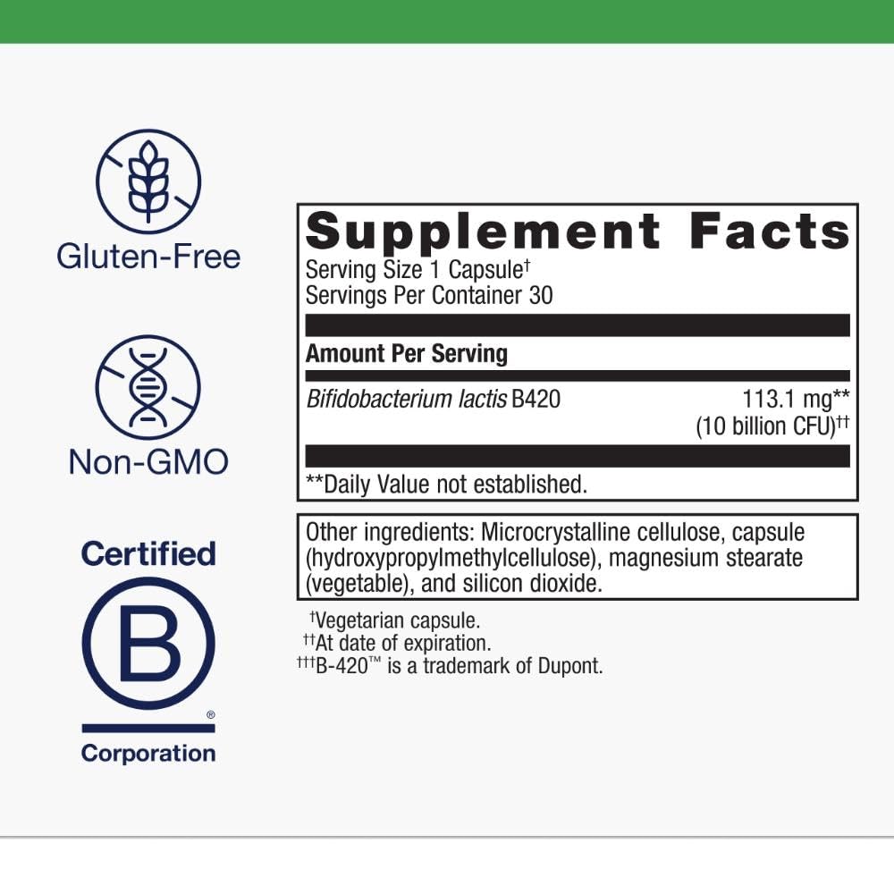 Metagenics UltraFlora Control Probiotic B420 Gut Support, 30 Servings — Amazon image 4
