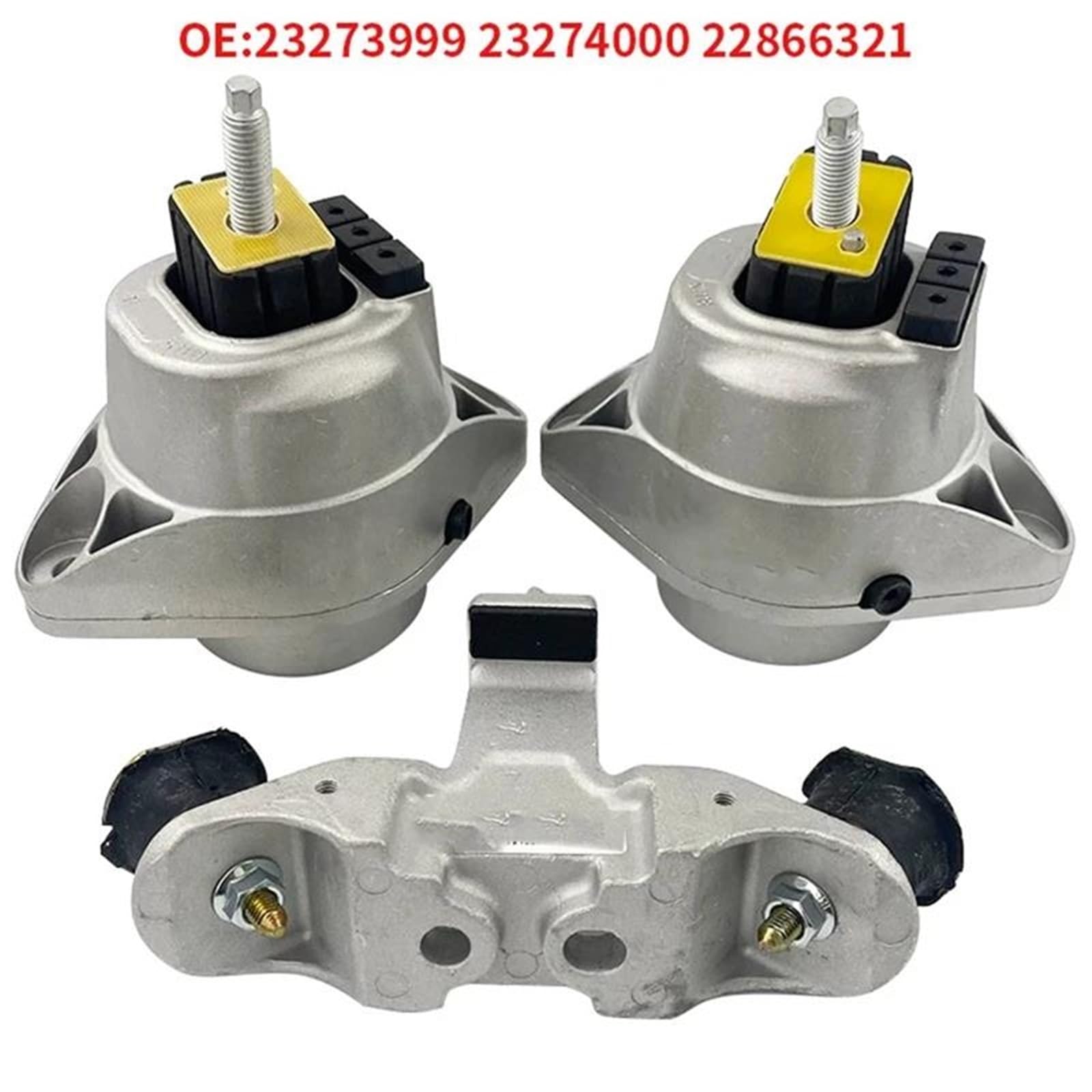Tylne zawieszenie silnika i przekładni do Cadillac ATS 23274000 23273999 22866321 części zamienne 3-częściowe łożysko silnika z gumy