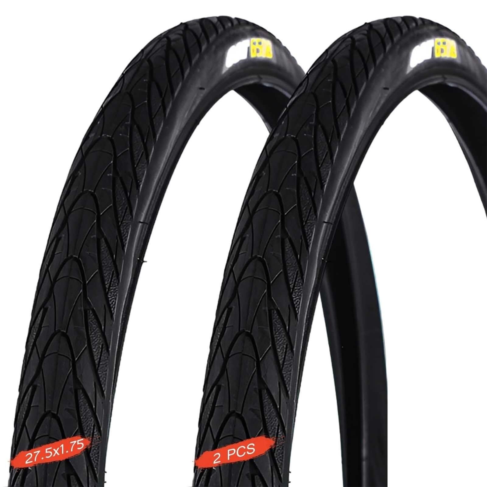 2PCS 27.5x1.75 47-584 Opona Rowerowa z Ochroną Przed Przebiciem, Wytrzymała dla MTB, Jazdy Miejskiej i Komutowania, Wzór All-Terrain, Trwała Gumy