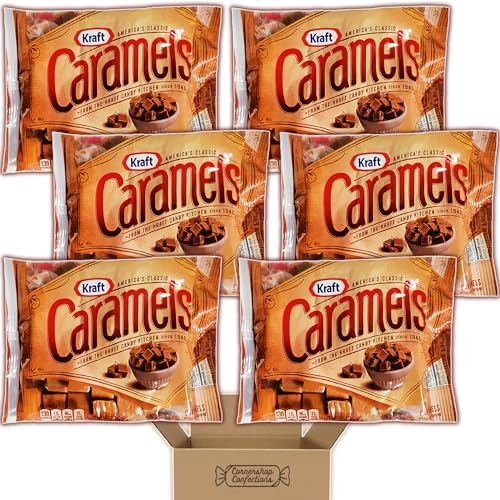 Kraft Caramels Bundle Pack 6, 11 Ounce Bags Each With