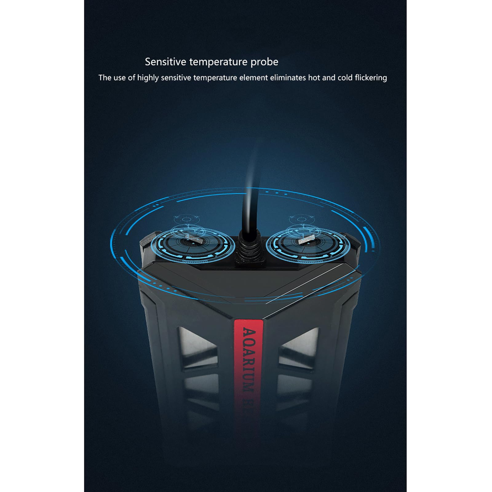 Tanque de Peces Calefacción Varilla Conversión de frecuencia Temperatura Constante Acuario Calentador automático Ahorro de energía Externo,1000W