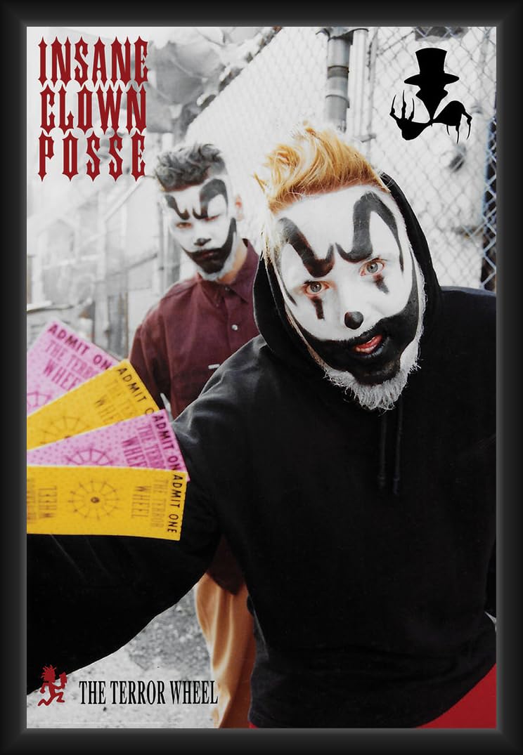 Poster encadré Insane Clown Posse grand format de la Roue de la Terreur