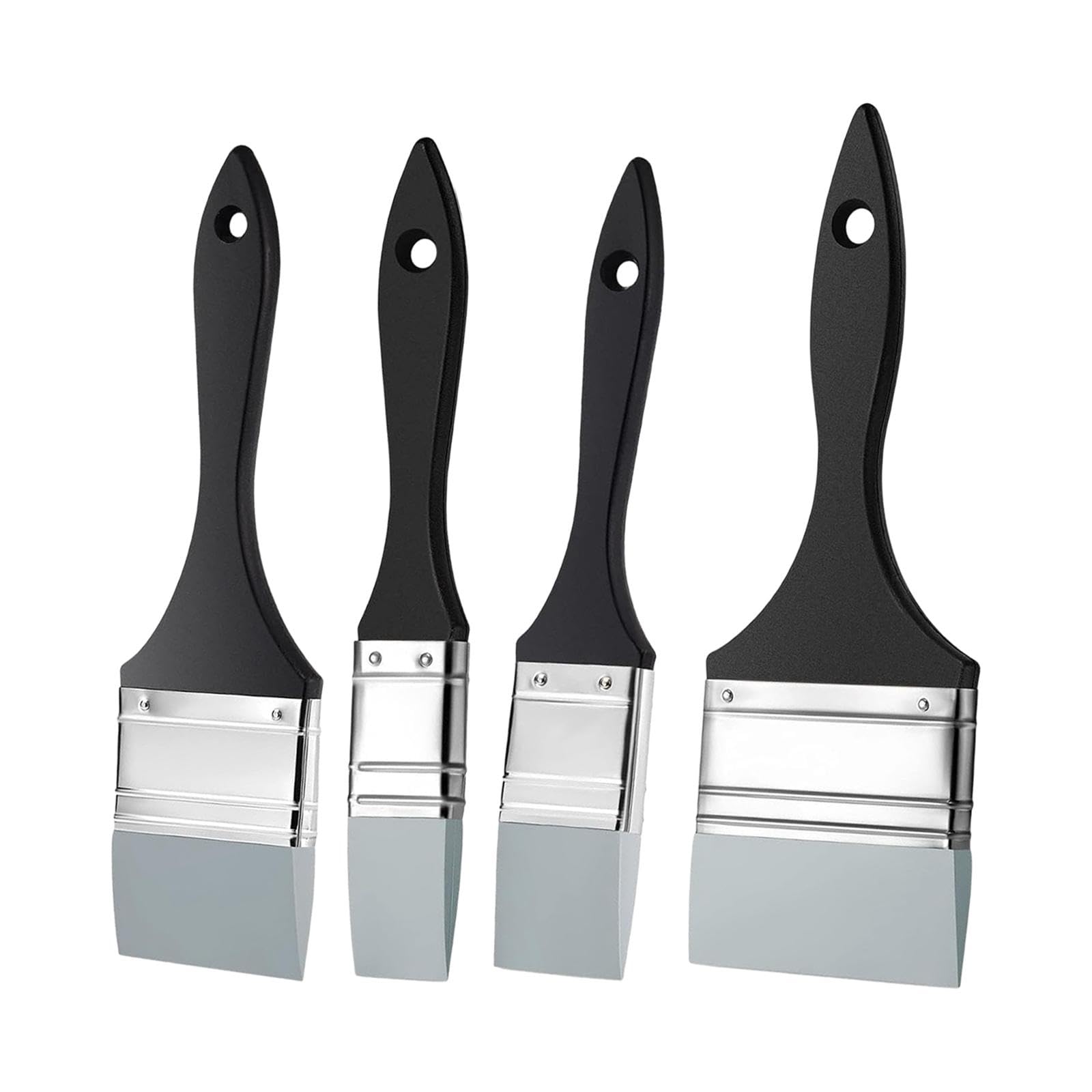 3 Piezas Pinceles para Pintura Acrílica Pincel de Silicona Herramienta de Moldeado para Pintar Reutilizable para Técnicas de Acuarela Aceite y, 1.5 Pulgadas 2 Pulgadas 2.5 Pulgadas 3 Pulgadas
