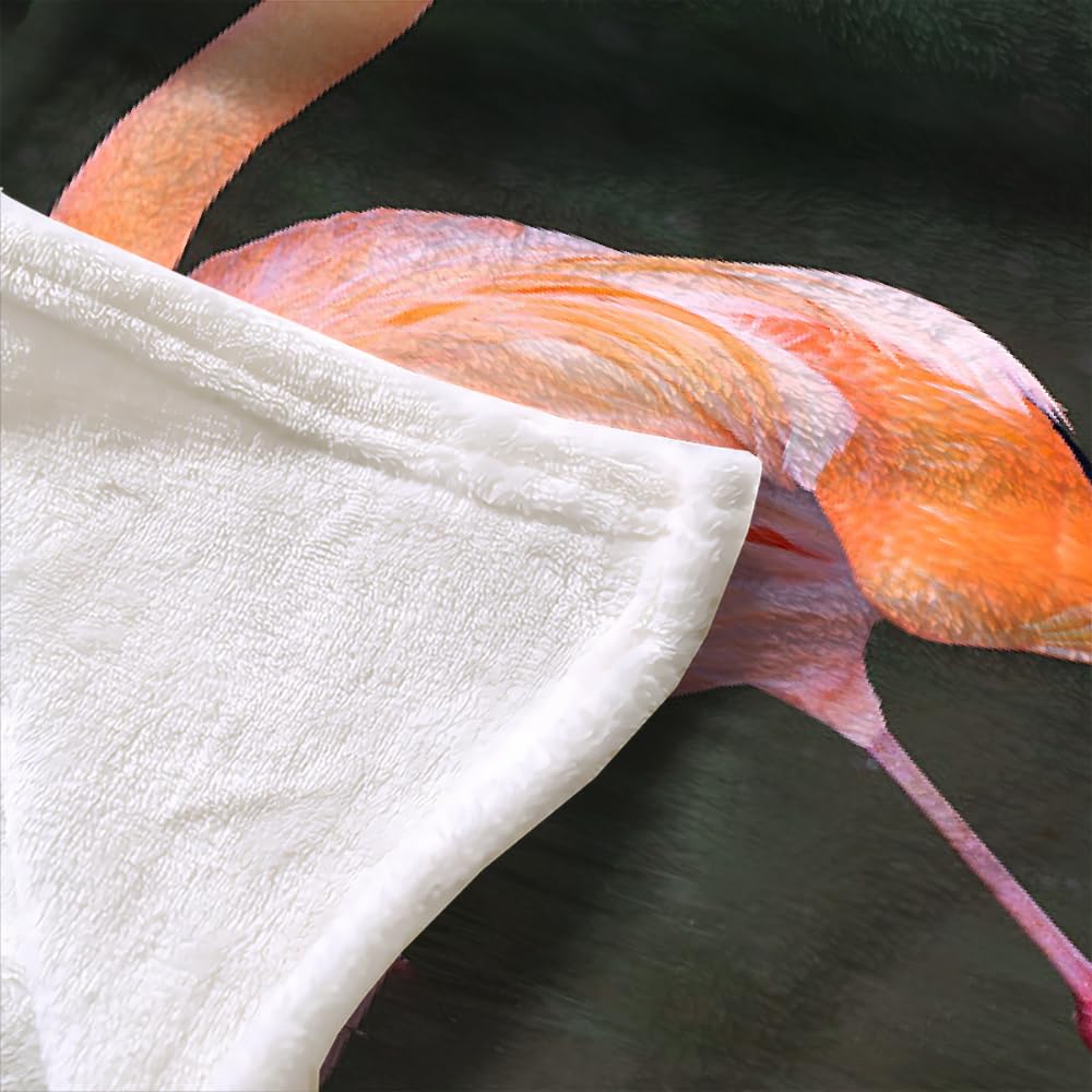 Couverture Polaire Flanelle Flamingo 150X200 Couverture Polaire Epaisse Hiver Chaude,Couverture Lit Jete De Canape 1 Personnes,Grand Chaud Et Doux,G1