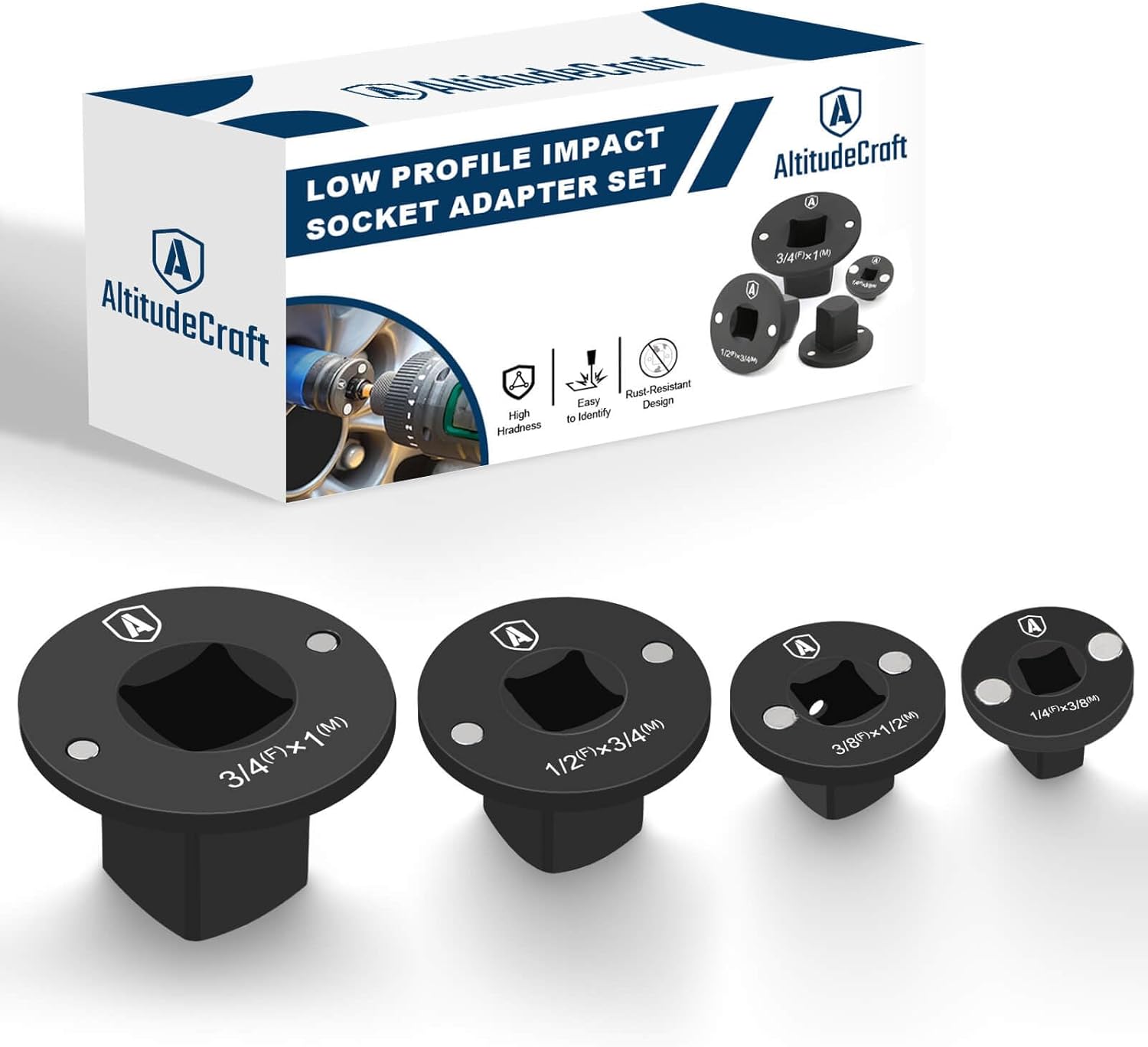 Low Profile Impact Socket Adapter Set