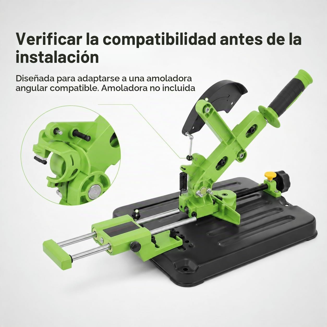 Amoladora angular 100-125 mm, soporte para amoladora de pie, soporte fijo, multifunción