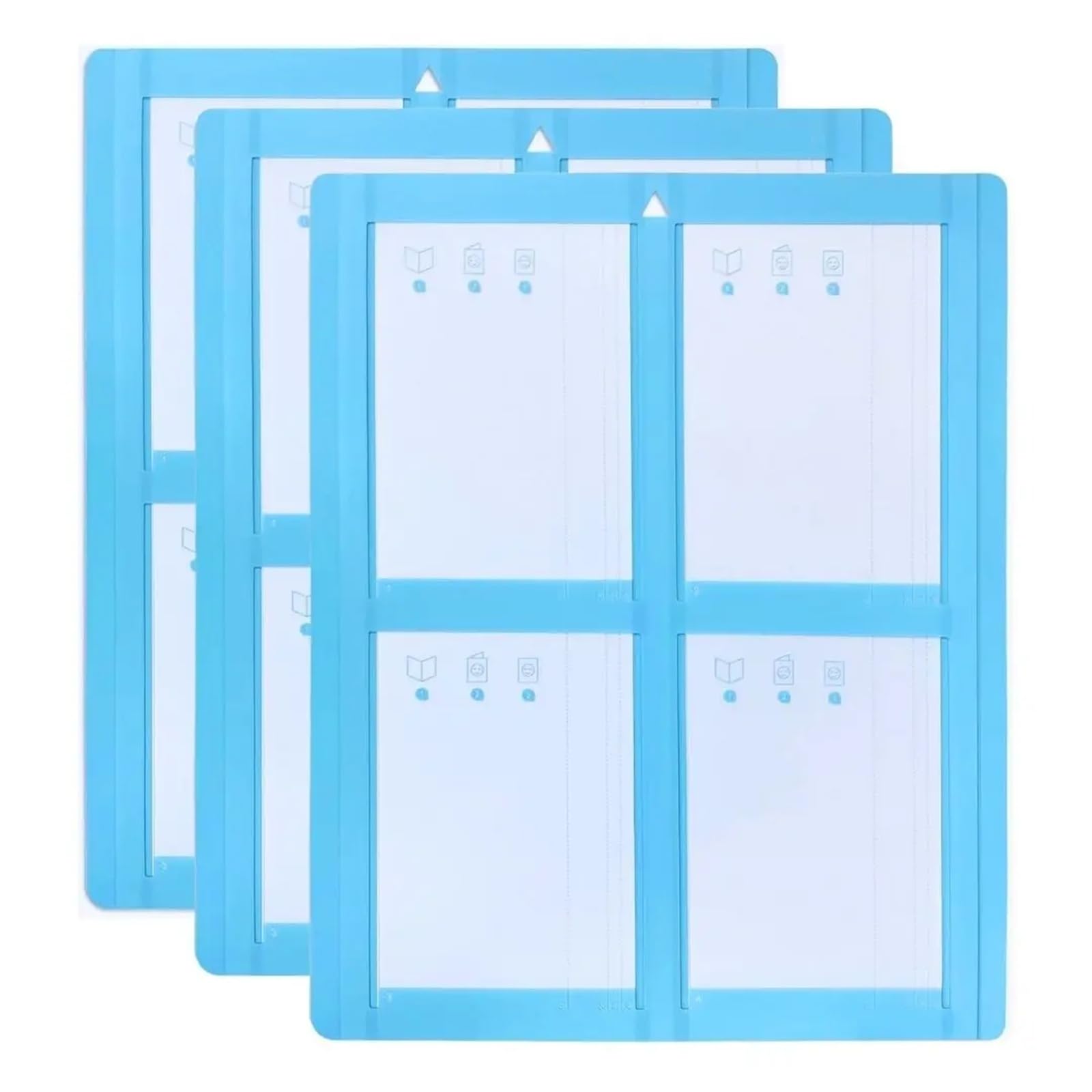Schneidematte Kartenmatte Schneideunterlage Rutschfest Robust Leicht zu reinigen DIY Manuelle Artikel Spleißen Papier Büro(3Pcs)