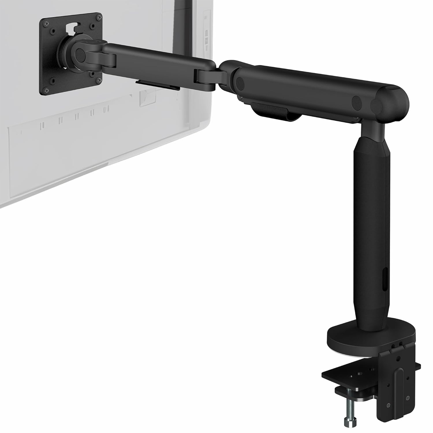 VIVO Flexible Mechanical Arm Single Ultrawide Monitor Desk Mount for Up to 35 inch Screens Heavy Duty Clamp