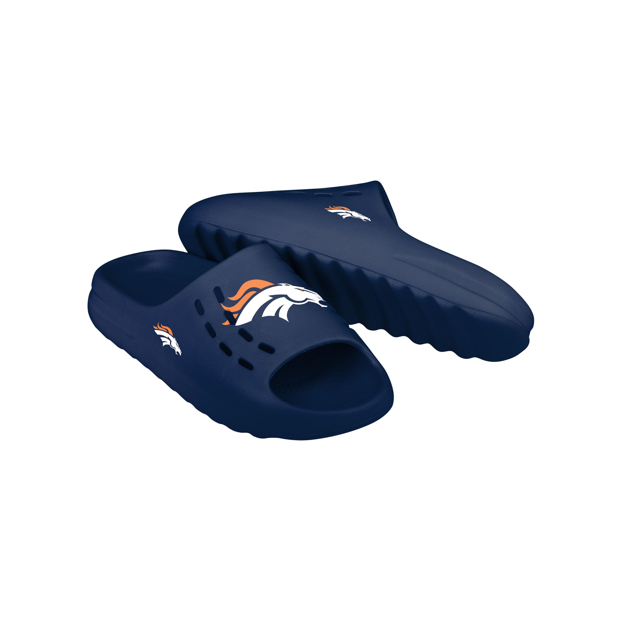 FOCO Men's NFL Team Big Logo Molded Chunky Slide Sandals