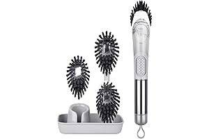 FORSPEEDER Soap Dispensing Dish Brush Set