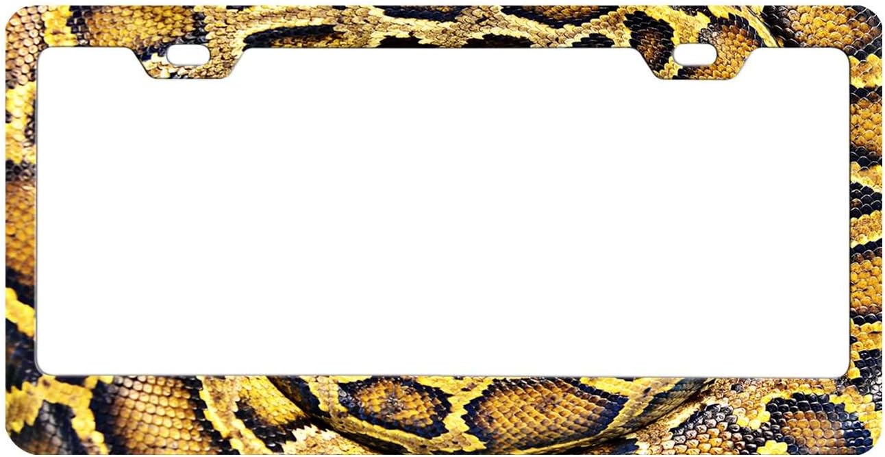 Print Python Skin License Plate Frame Cover Snake License