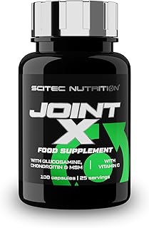 Scitec Nutrition Joint-X, Integratore alimentare in capsule con glucosamina solfato, gelatina, condroitina solfato, MSM e vitamina C, 100 capsule