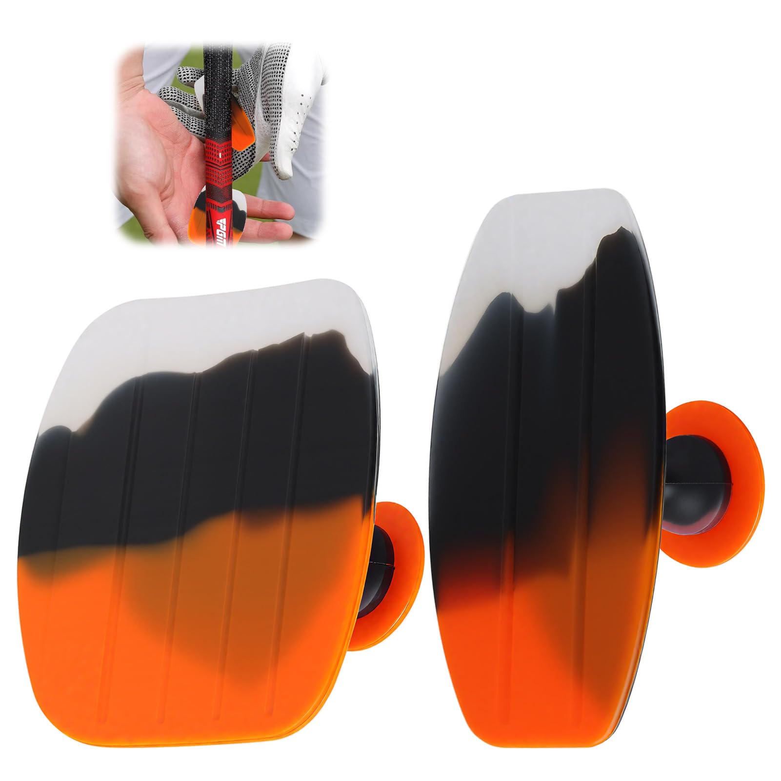 2 Pcs Golf Grip Training Aid T Grip Golf Aid for All Skill Levels Golf Swing Training Tool