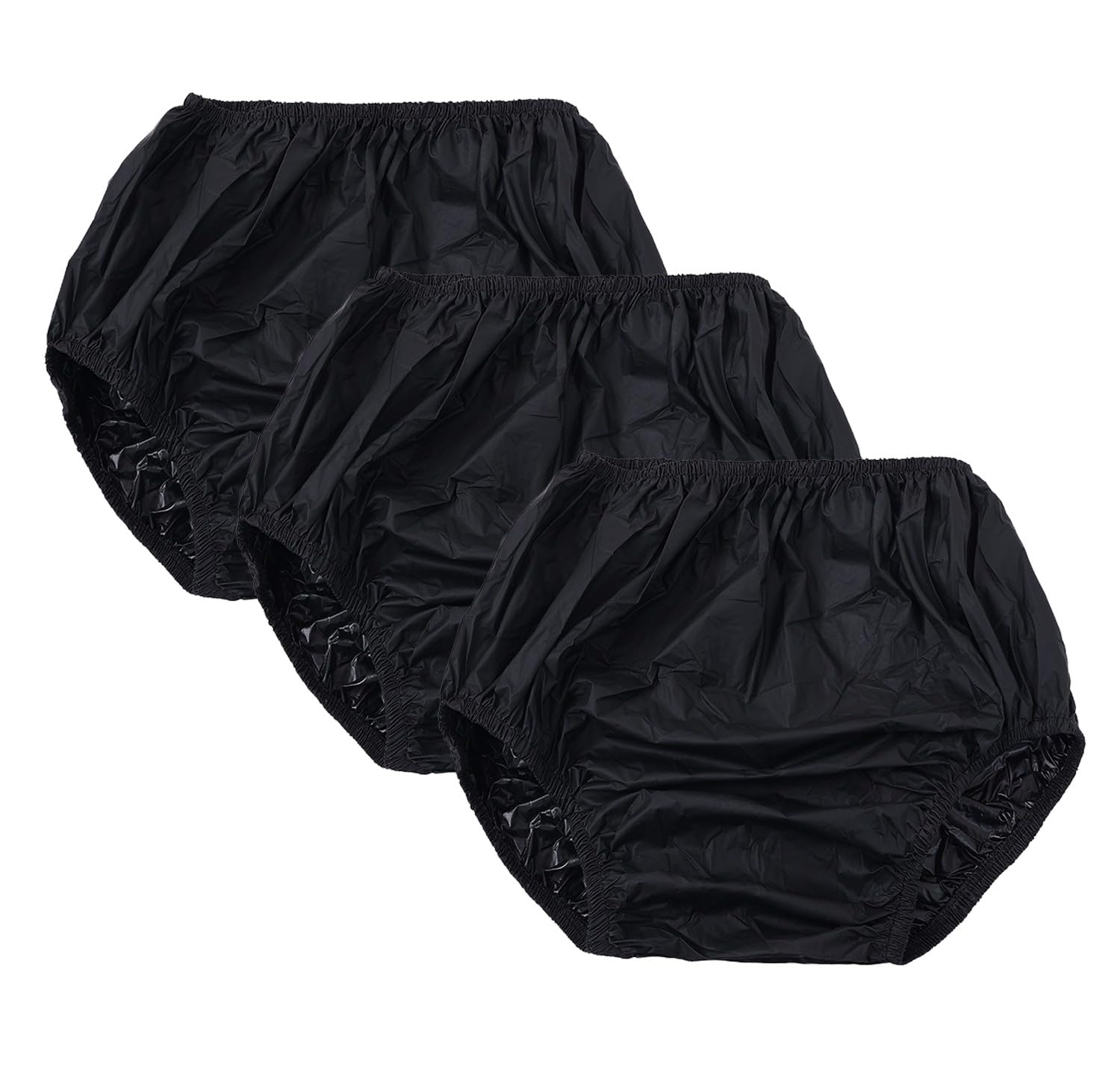 Mutande In Plastica Mutande Lavabili E Impermeabili Per Incontinenza, Pannoloni Per Anziani A Mutandina Pannolini Coprenti Per Anziani, Uomini E Donne Adulti, Confezione Da 3 Pezzi B,Waist 55cm