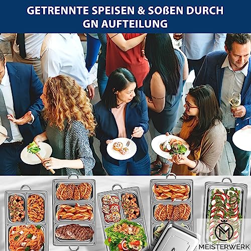 EVGTTI Speisenwärmer Warmhaltebehälter Essen - Erstklassiger Edelstahl Chafing Dish 2 Tlg 2 Set 1 3 Gn Behaelter Warmhaltebehaelter Fuer Speisen Inkl Anleitung S0hg30r9 EVGTTI Speisenwärmer Warmhaltebehälter Essen - Erstklassiger Edelstahl Chafing Dish 2 Tlg 2 Set 1 3 Gn Behaelter Warmhaltebehaelter Fuer Speisen Inkl Anleitung S0hg30r9