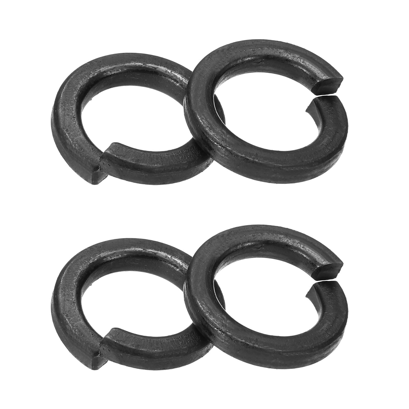 PATIKIL 80 Pcs Split Lock Washer, M12 Spring Lock Washer Spring Steel Lock Washers Assortment Kit for Screws Bolts, Black — image 1