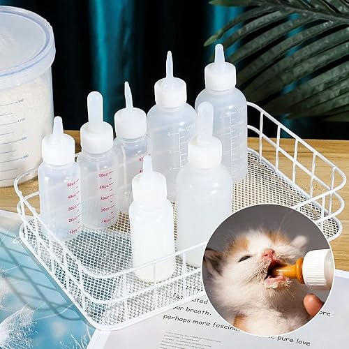 Miniatura 5 de 2 biberones de lactancia para mascotas, 1.7 fl oz, biberón de alimentación para perros y gatos, silicona para mascotas, alimentador de leche para