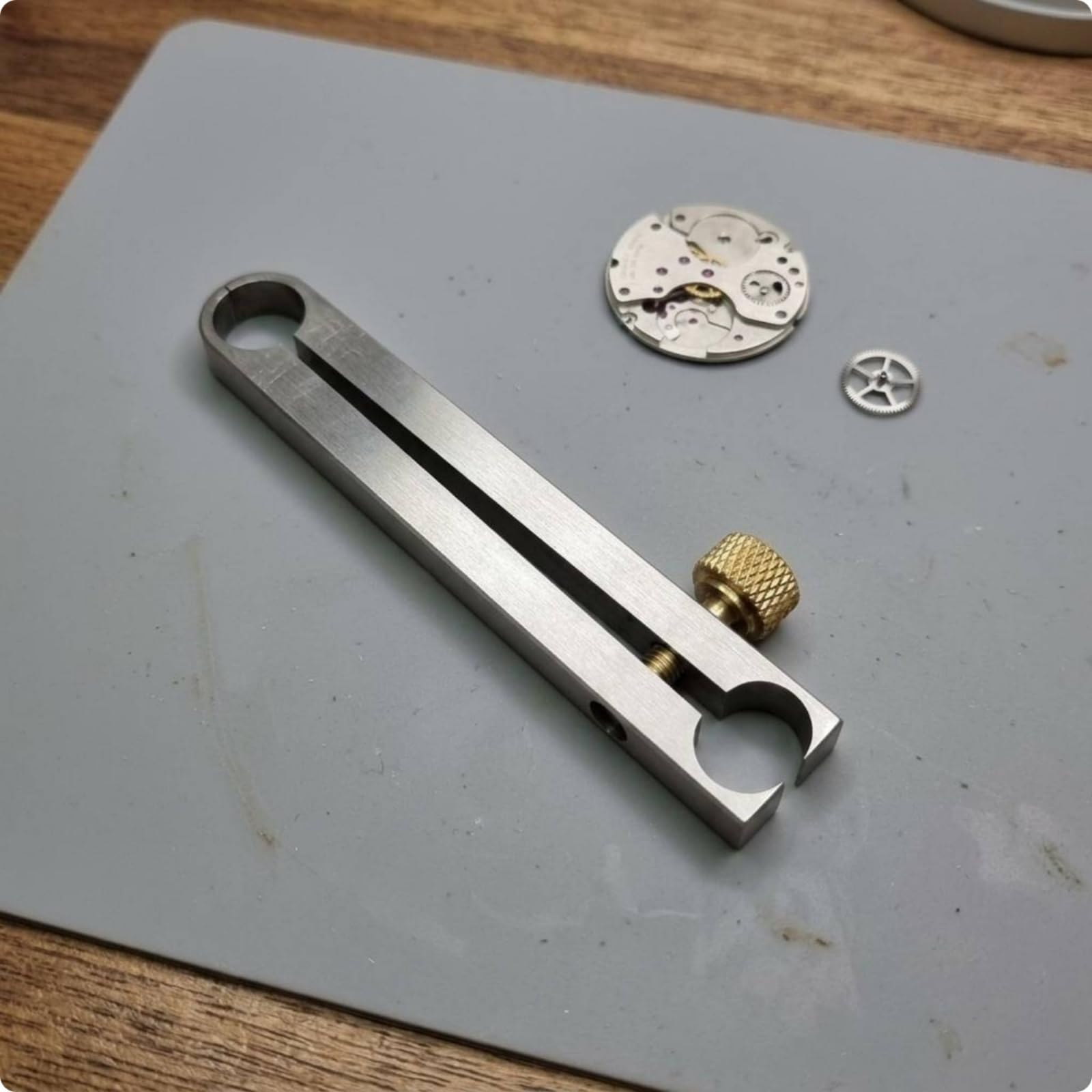 Pinza Ruota Centrale Orologio Precisione Attrezzo Blocca Ruota Centrale Portatile per Laboratorio, Officina