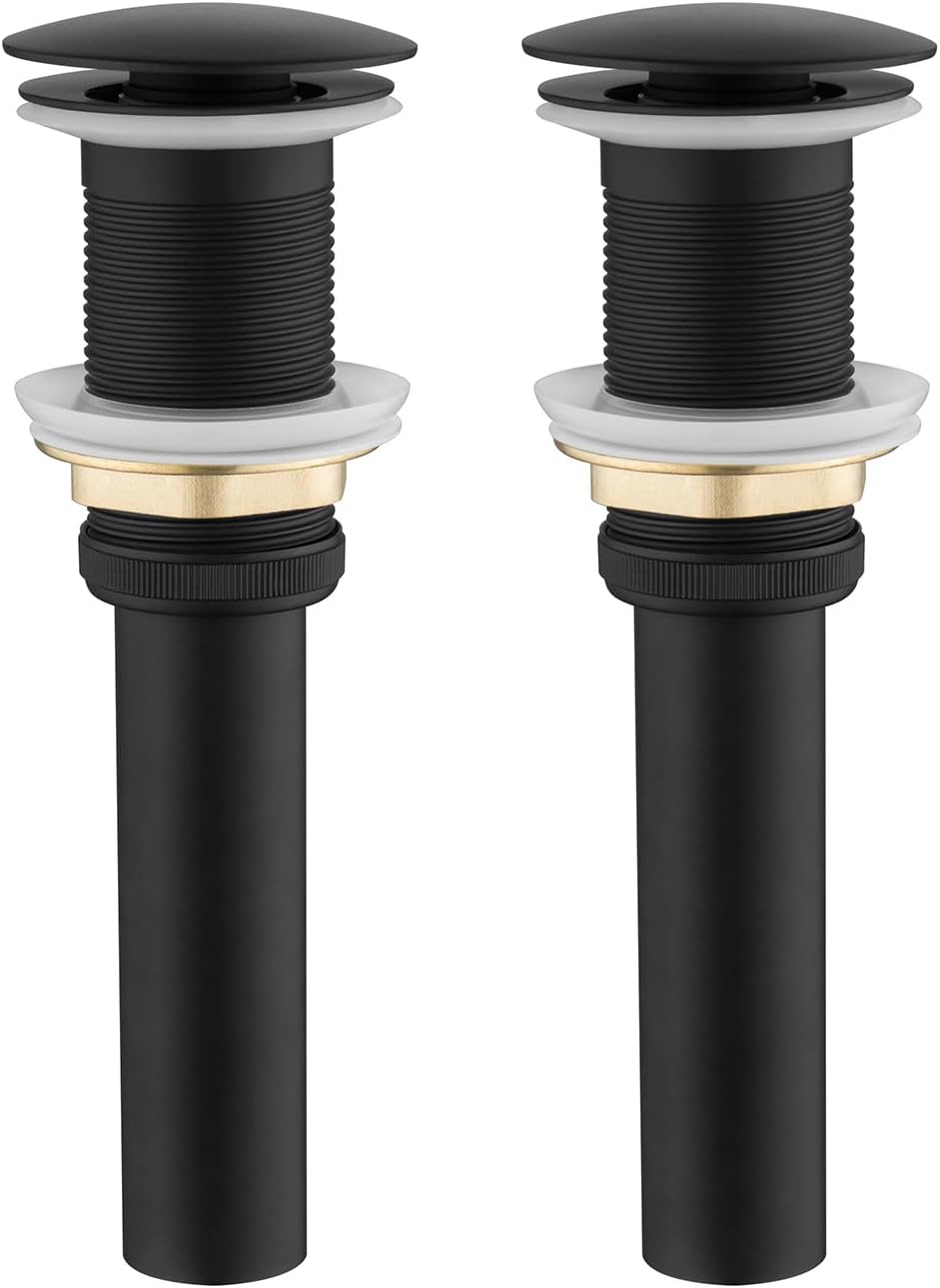 SevenGelok Bathroom Sink Drain Black Sink Drain Stopper Pop