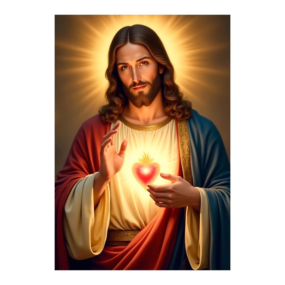 Lord Jesus Wall Sticker - Jesus Christ Wall Poster Sticker - Prayer Room - Large Size - 300GSM - Glossy - Strong Adhesive-image-25