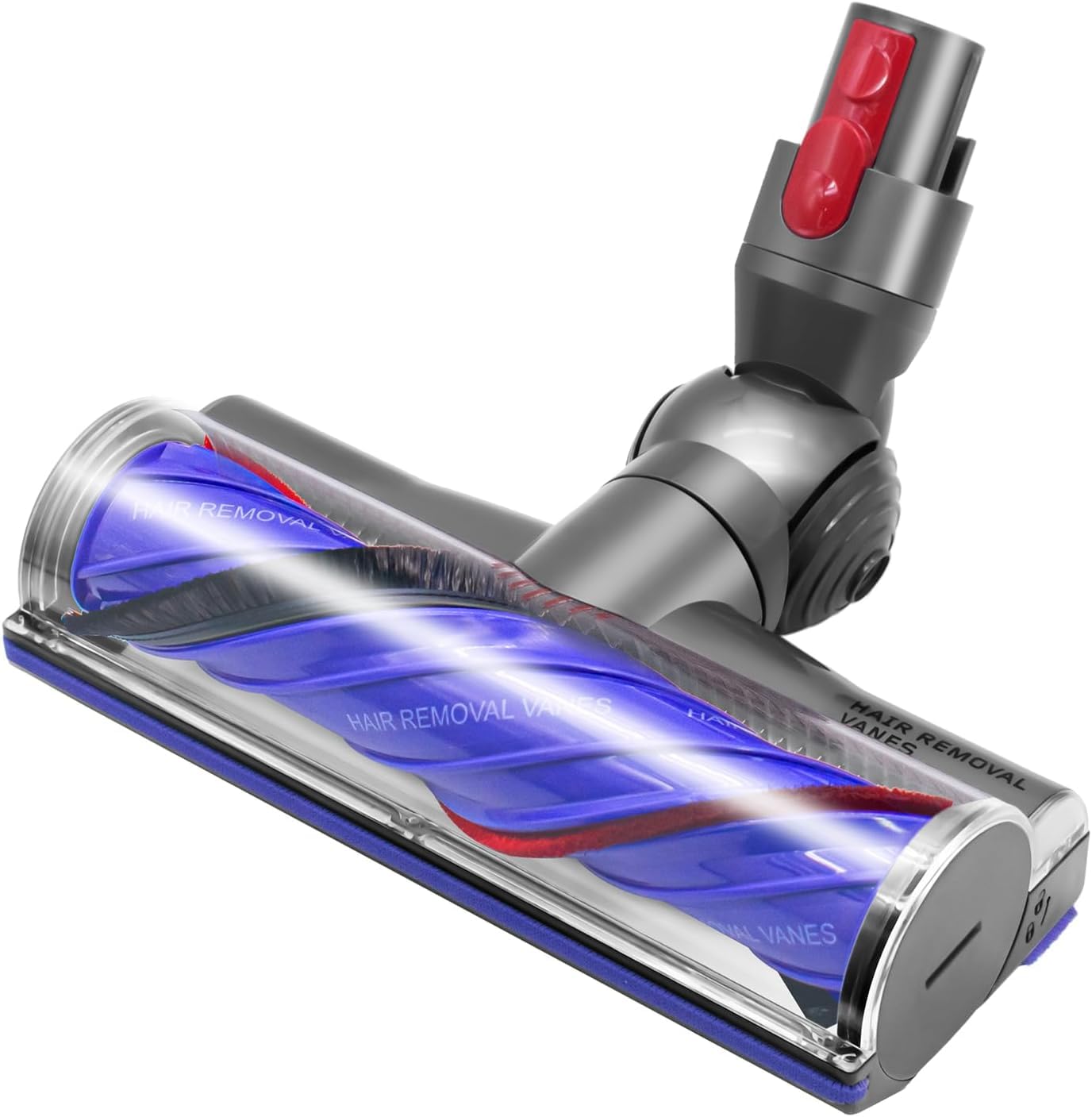 Upgrade Anti-Verheddern Bürste kompatibel für Dyson V7 V8 V10 V11 V15 Staubsauger Ersatzteil Direktantrieb Reiniger Kopf Turbine Bodendüse，Zubehör für Turbobürste mit Schnellspanner