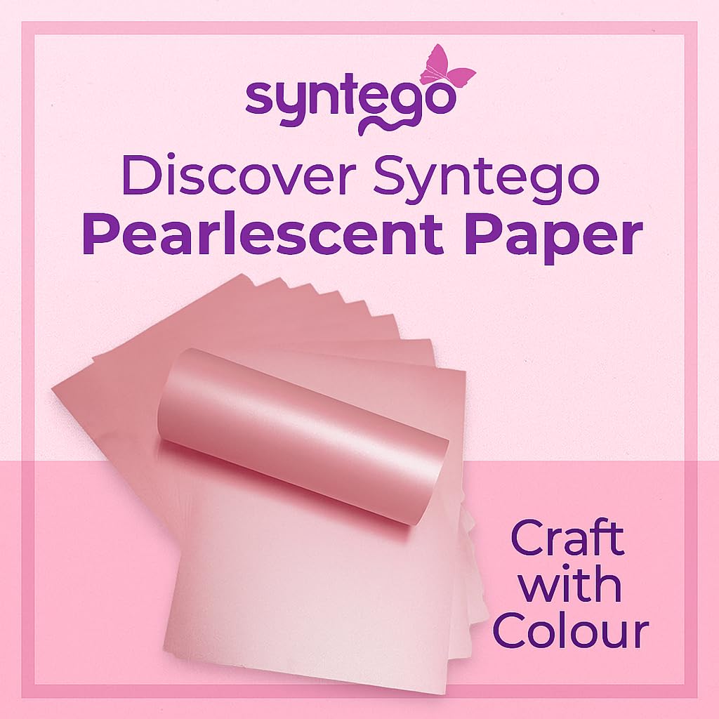 100 Blatt A4 Blütenblatt-Rosa Papier - Doppelseitiges Perlglanzpapier 120g/m²