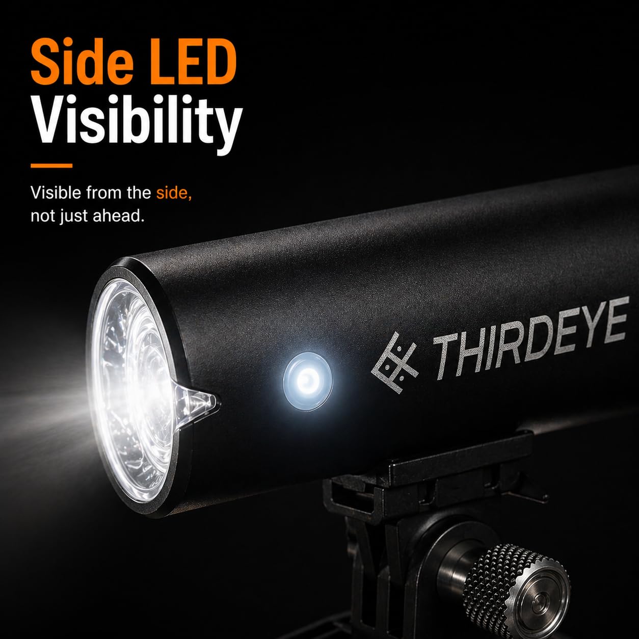 BrightRoad Lampe de casque de vélo 8500 lumens, phare de vélo avec 7 modes, distance d'ajustement de 650, lumières de vélo rechargeables pour conduite de nuit, support de casque de vélo, phare de vélo