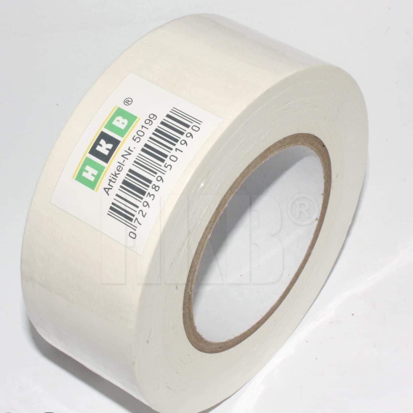 HKB ® 20 Rollen Panzerband Panzertape Klebeband Gewebeband Faser-Klebeband Gaffer-Tape Duct Tape, 50m X 50mm, weiss, Hersteller, Artikel-Nr. 50199-20