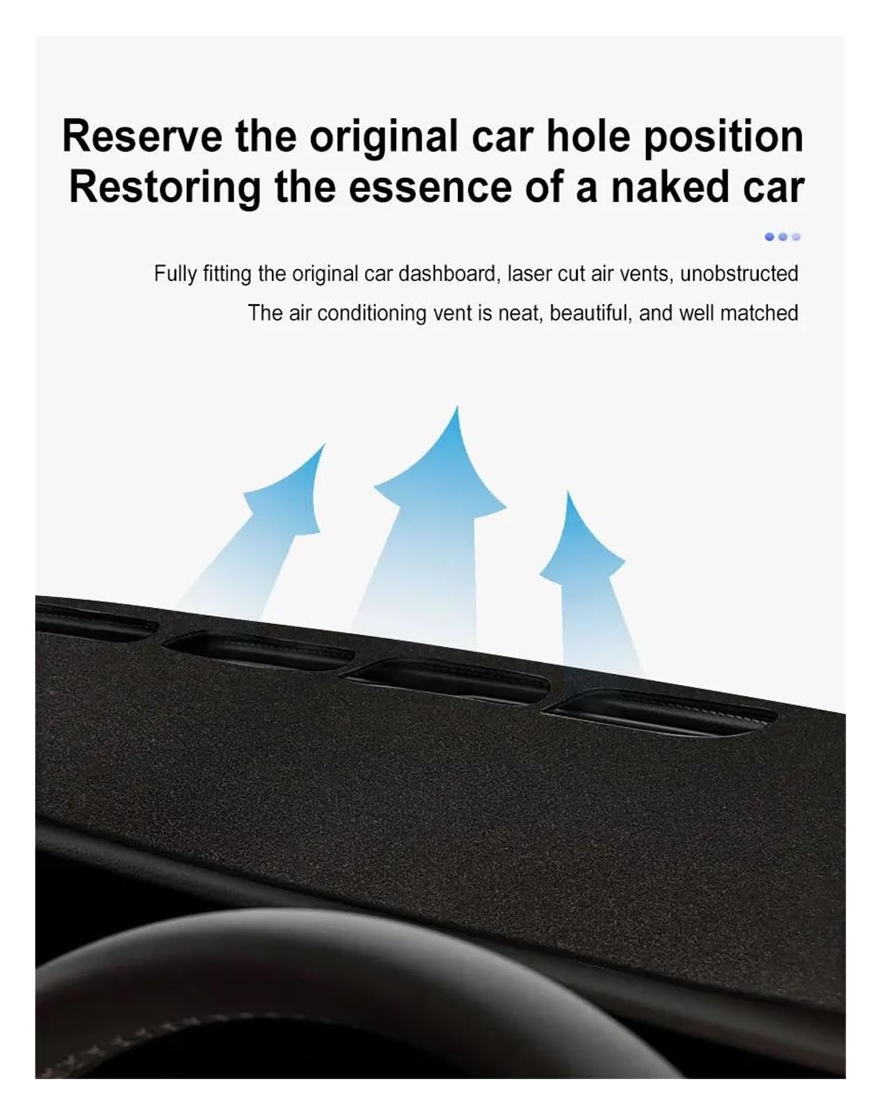 Dashboard Matte Für Cadillac CT5 2020-2023 Sonnenschutz Vermeiden Licht Pads Instrument Panel Teppiche Zubehör Auto Dashboard Abdeckung Matten Center Konsole Armaturenbrett Matte(PolyesterBlack,LHD)