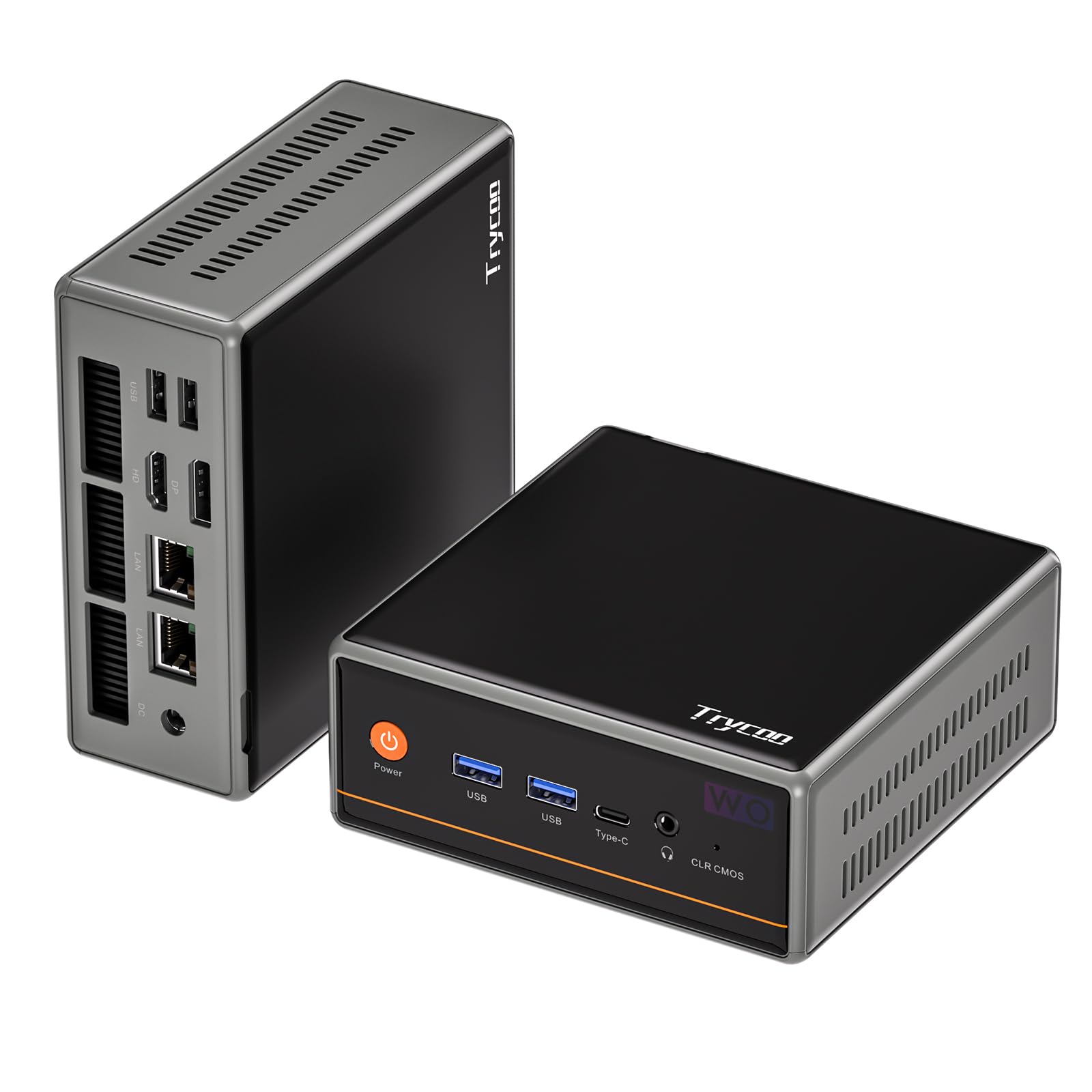 Trycoo Mini PC AMD Ryzen 5 5600H (6C/12T, hasta 4,2 GHz), 16 GB DDR4 RAM, 512 GB SSD, WiFi 6/BT5.2/Type-C/DP 1.4/HDMI Triple Display/Dual Band WLAN, Micro PC para juegos y oficina