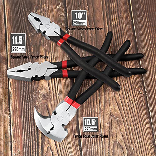 Speedwox 10.5 Inch Fencing Pliers Staple Puller Fence Solid Joint Pliers Fence Pliers Fencing Pliers Fence Tool Pliers Heavy Duty Fence Pliers Multi Purpose Fence Tool Fencing Pliers With Hammer Head #TOP1