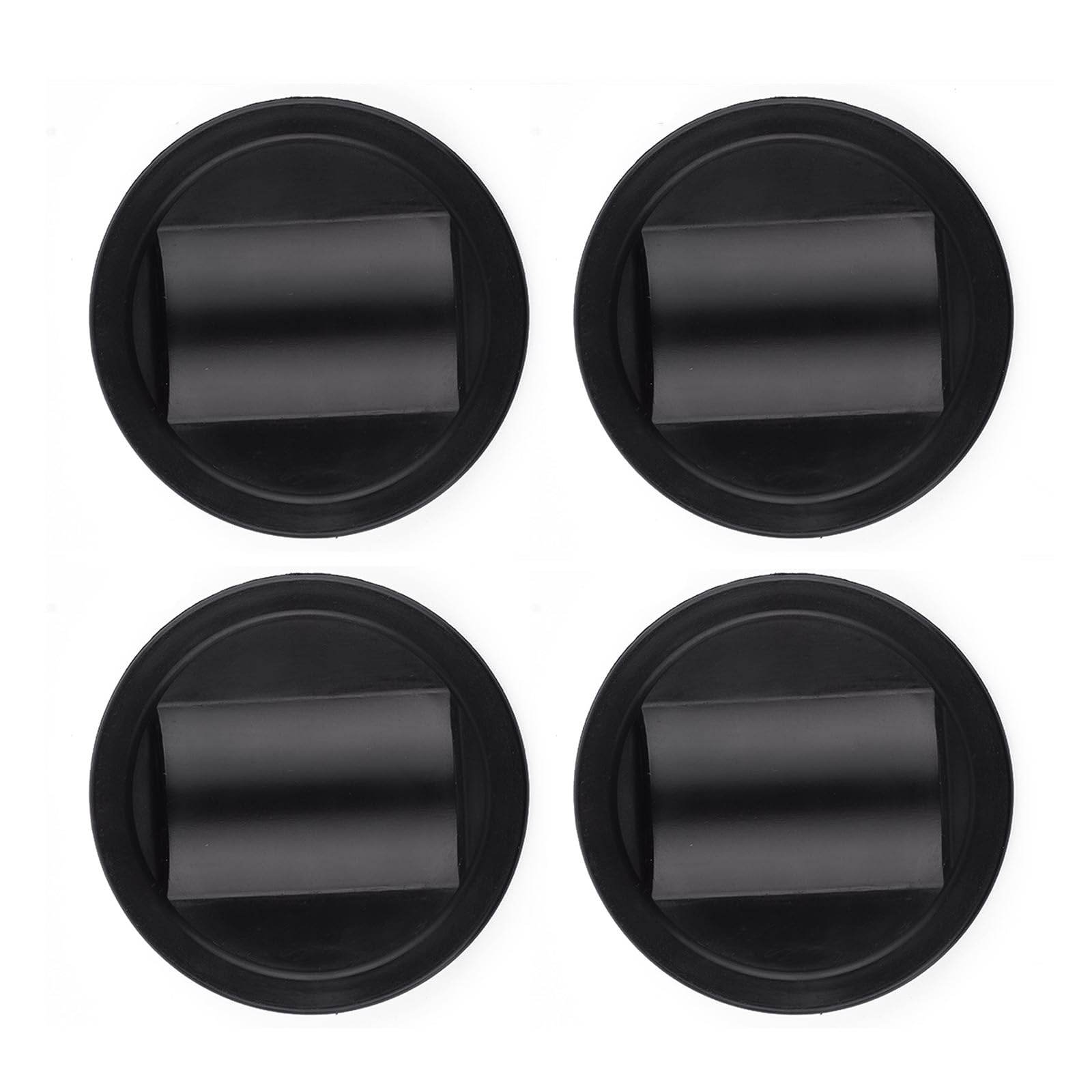 Fentency Black 4Pcs Nonslip Furniture Chair Wheel Stoppers Rubber Bed Frame Stopper Caster Cups For Furniture, Sofa, Bed, Chairs Rubber Frame Stopper Caster Cups