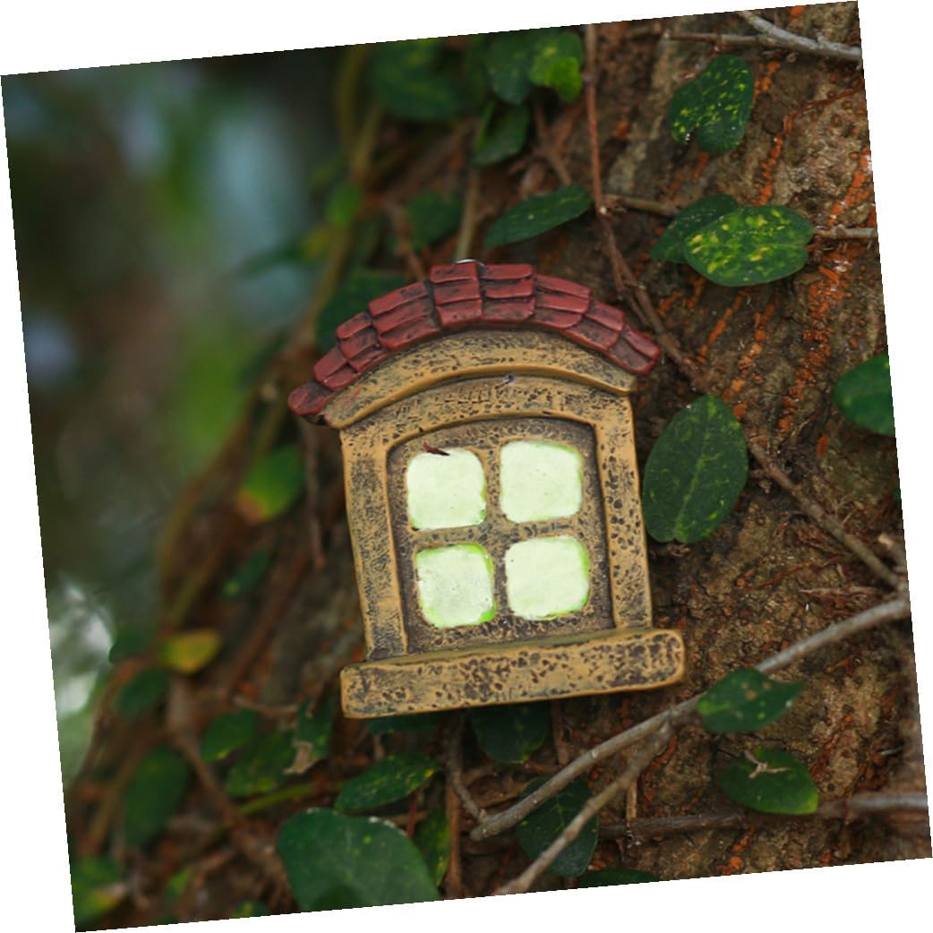Garden Decor Outdoor Fairy Door and Windows Miniature Fairy House Decor for Garden Accessories