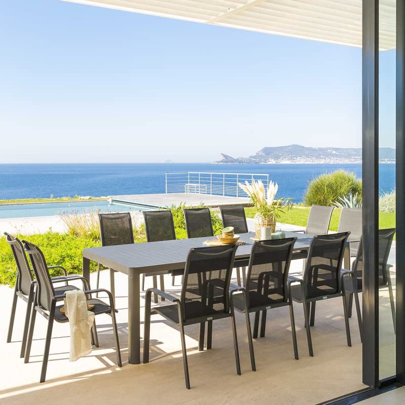 Hespéride Table de Jardin Extensible Paradize Graphite