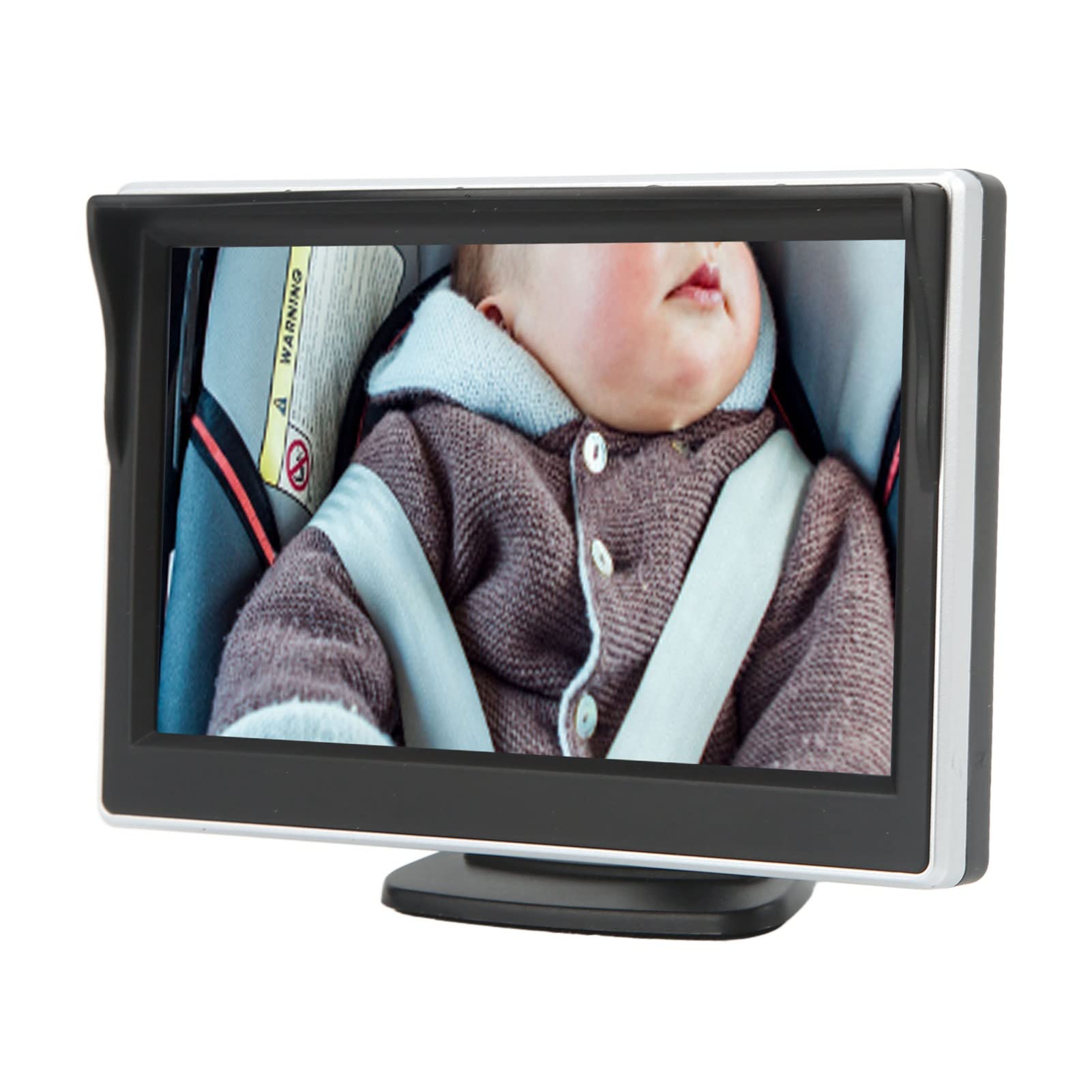 Rétroviseur bébé Torvex pour Voiture, caméra de recul 5 Pouces HD 800 RGB avec Vision Nocturne et Objectif Rotatif à 120°, pour siège arrière.
