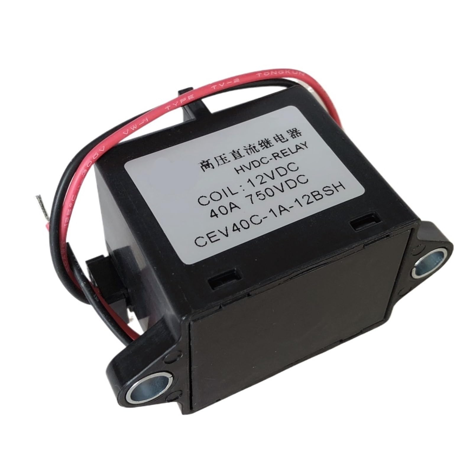 HEXEH contacteur Alimentation photovoltaïque CEV40C 750VDC Relais CC Haute Tension Contacteur CC 12V 24V(12VDC)