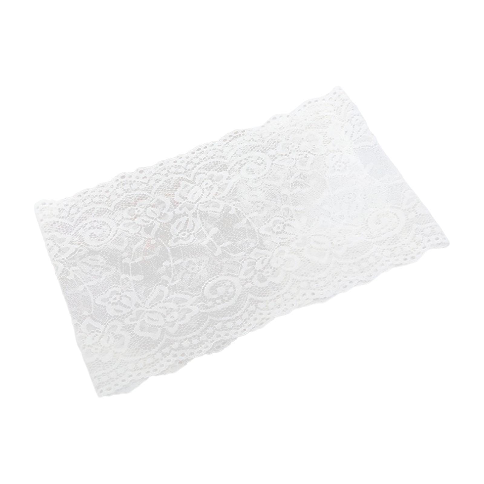 Thigh Band with Anti Slid Silicone Tape Decoration Comfortable Garter Pocket White-image-37