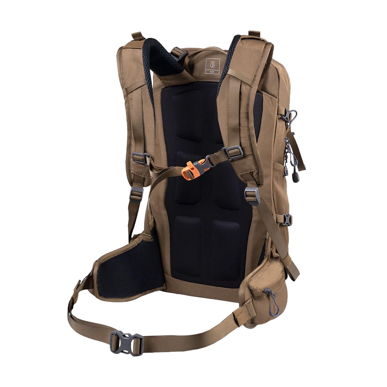 Alpinus Mallcu Wanderrucksack 28L Olivgrün - Ultraleichter Outdoor Trekkingrucksack mit Belüftungssystem ACS, Ripstop Material, Idealer Begleiter für Wandern, Rucksack für Trekking