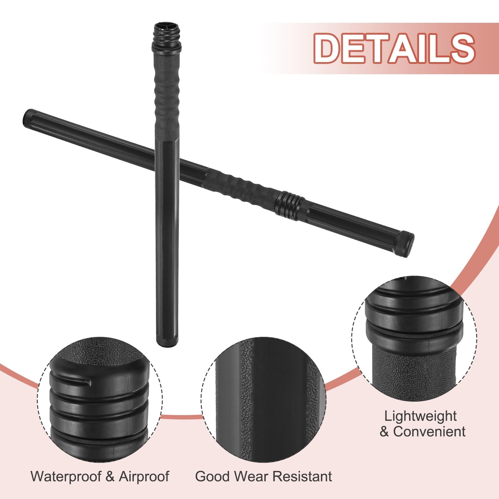 QUARKZMAN 2 Tubos De Almacenamiento Para Varillas De Soldadura. Contenedor Para Electrodos De Tungsteno De 40 Pulgadas Impermeable Y Hermético Capacidad De 4.5kg. Negro