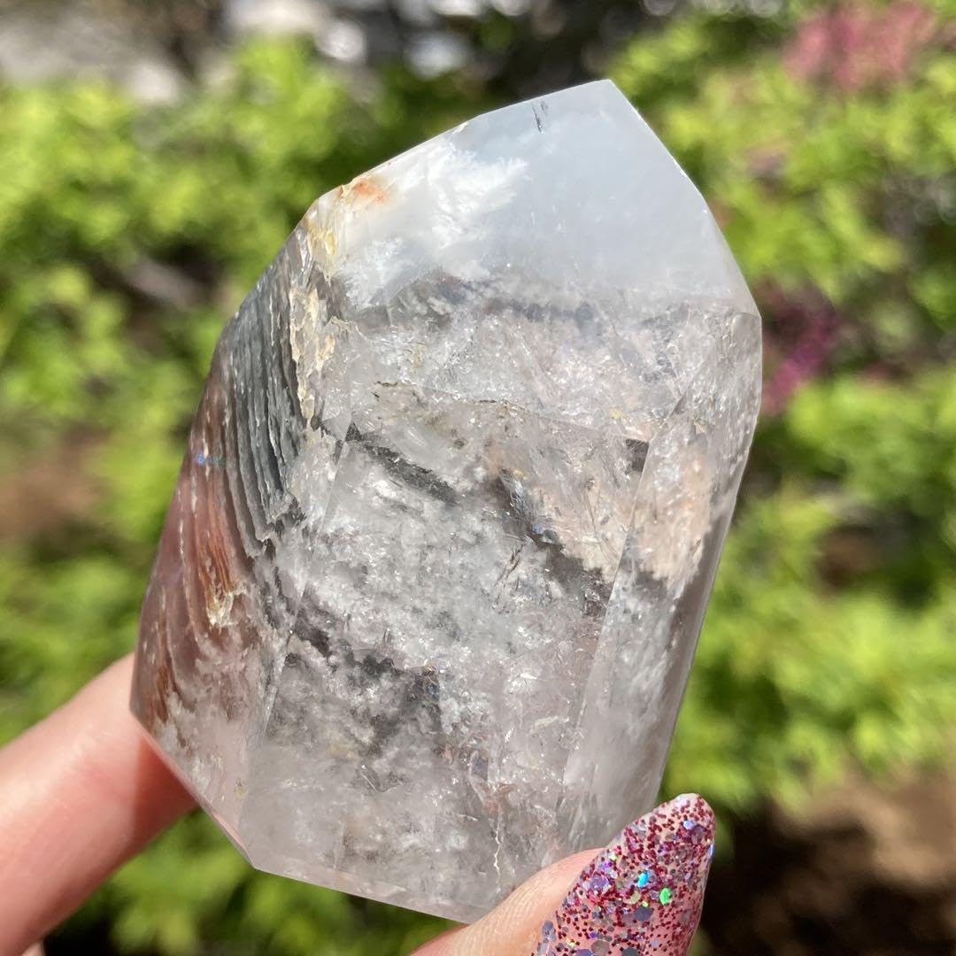 Amazon.co.jp: ガーデンクォーツ ポイント 庭園水晶 千層 : Office