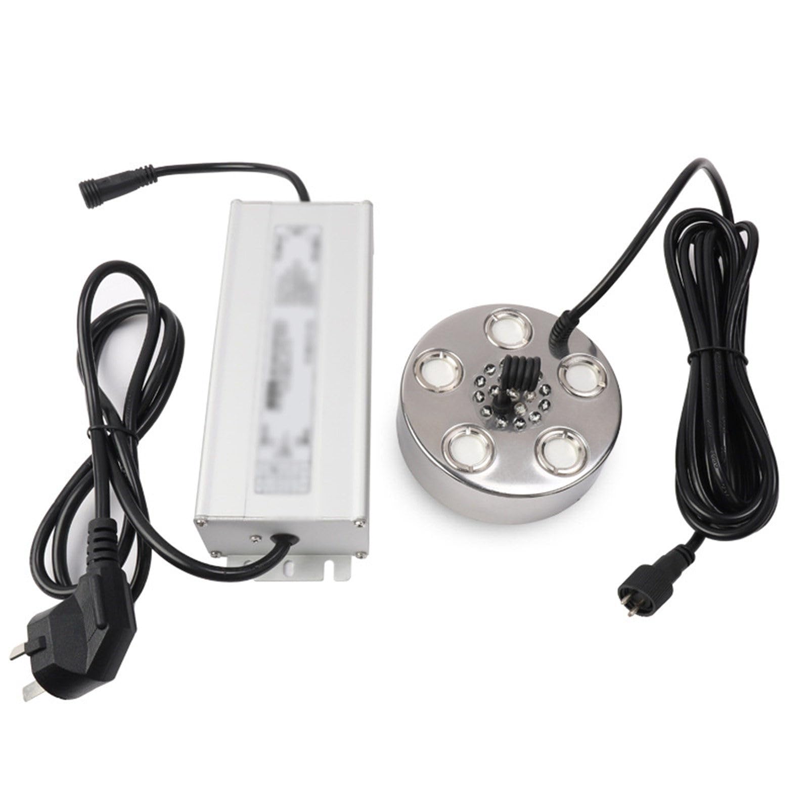 RIDAEXSpecial Led Atomizer For Large Rockery Flowing Water Fountain, Five Heads 17 Lights, Ultrasonic 5 Heads Atomizer Humidifier,A