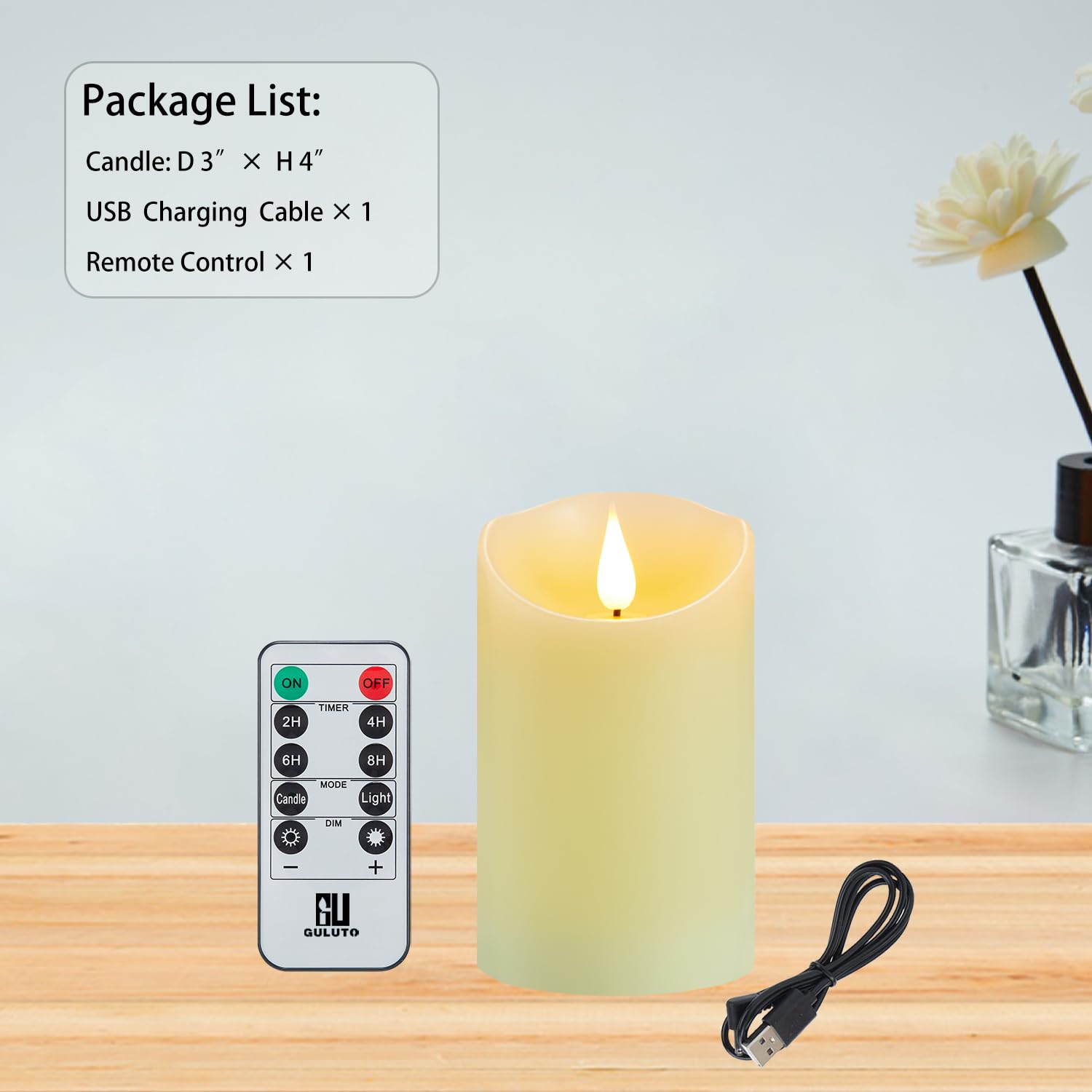 Candele senza fiamma tremolanti con batteria ricaricabile, candele elettroniche con telecomando e timer, candele a colonna a LED in vera cera, candele a led per casa, matrimonio, Halloween,