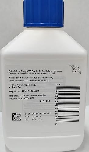 Miniatura 2 de Polietilenglicol 3350 510gm (17.9 Oz) Polvo (comparado con Miralax)