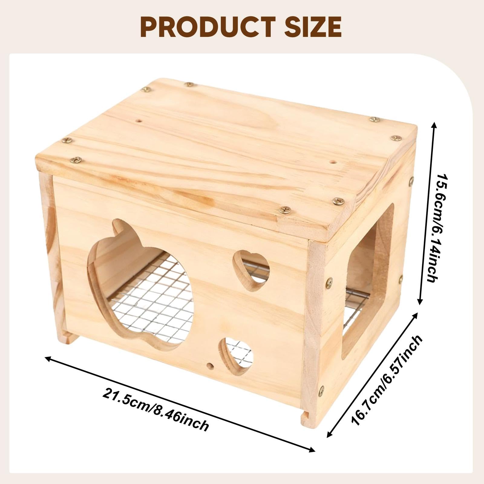 Nichoir en Bois pour Cage, Nid Décoratif pour Canaris,