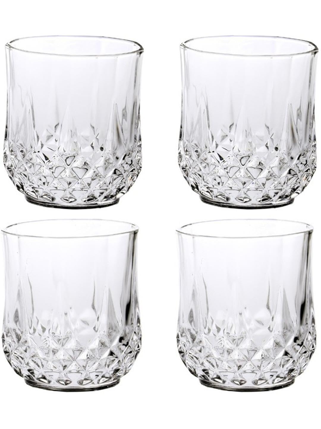 AFAST Party Perfect Elegant Water/Juice Glasses, Enjoy with Every Sip, for Water, Juice Cold Drinks & Beverages, Clear, 200 Ml, 7 X 7 X 9 CM 1
