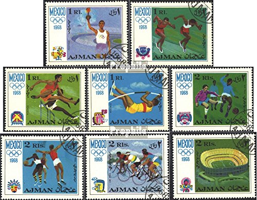 Prophila Collection Ajman 247A-254A (completa Edizione) 1968 Olympics. Estate ´68, Messico (Francobolli per i collezionisti) Olimpiadi