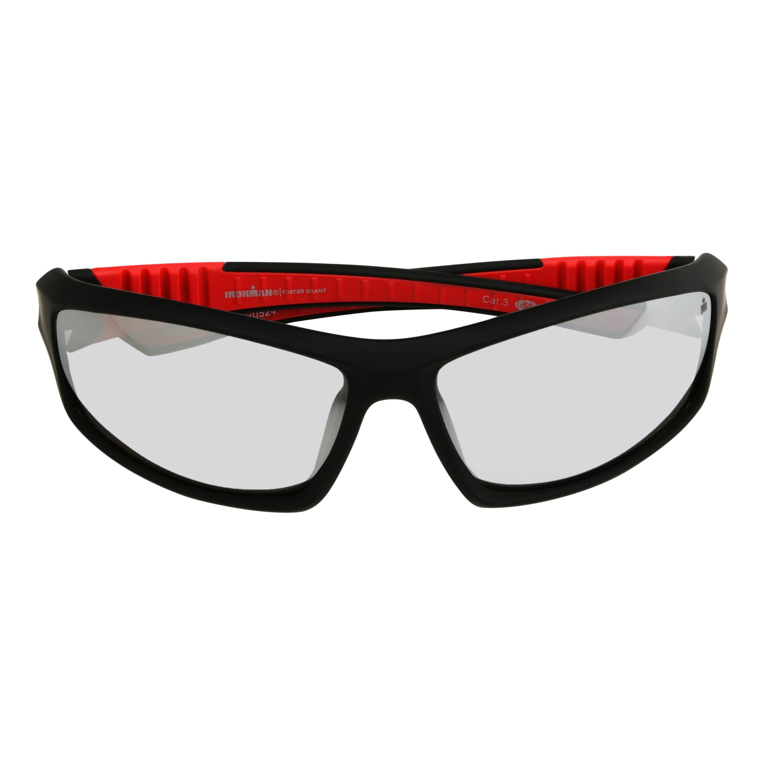 Ironman Dextro - Gafas de sol deportivas envolventes para hombre, color negro, 65 mm
