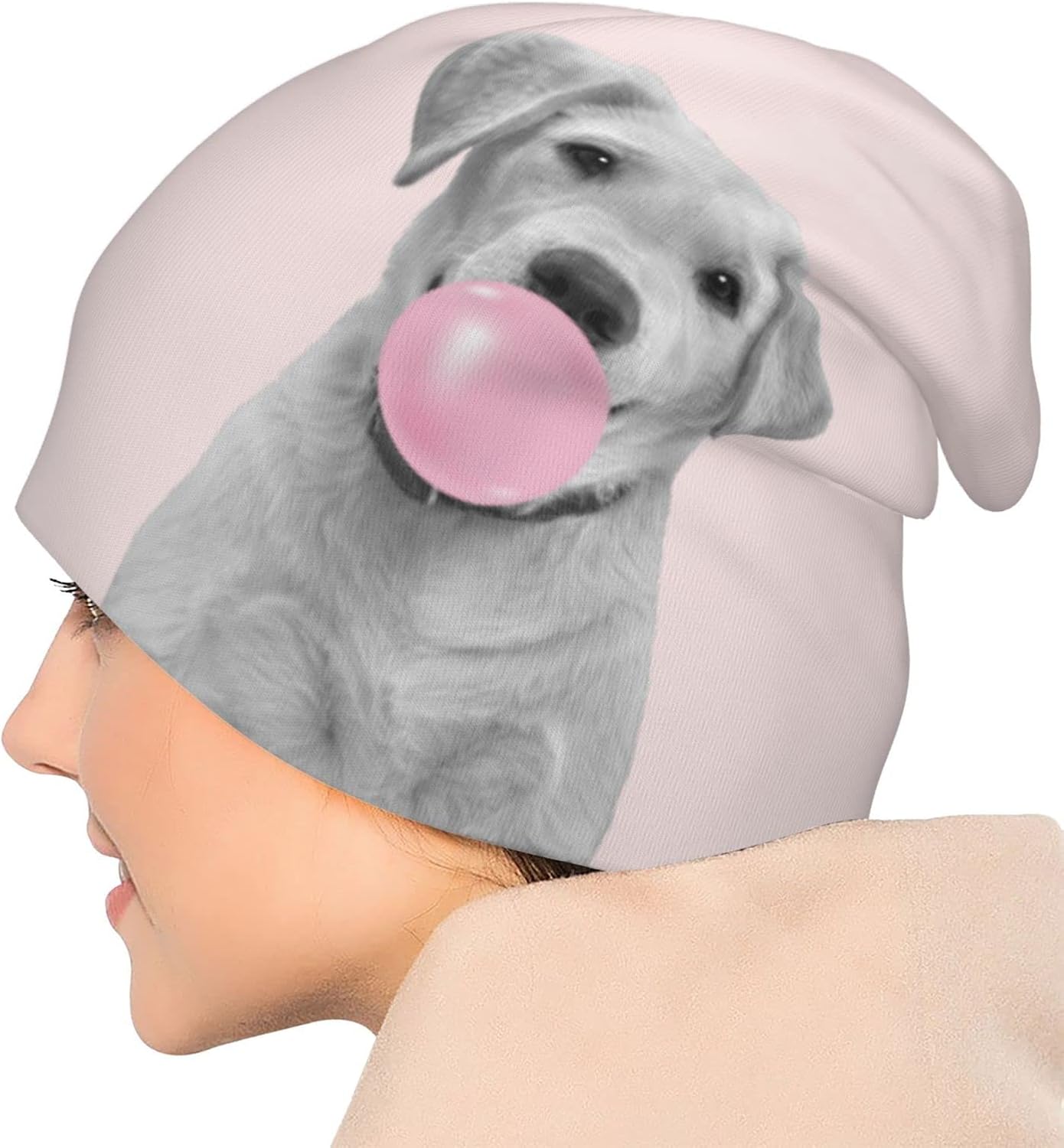 Alpaca Llama Beanie Hat Slouchy Knitted Chemo Thin Skull Cap for Women Men Running - Image 5