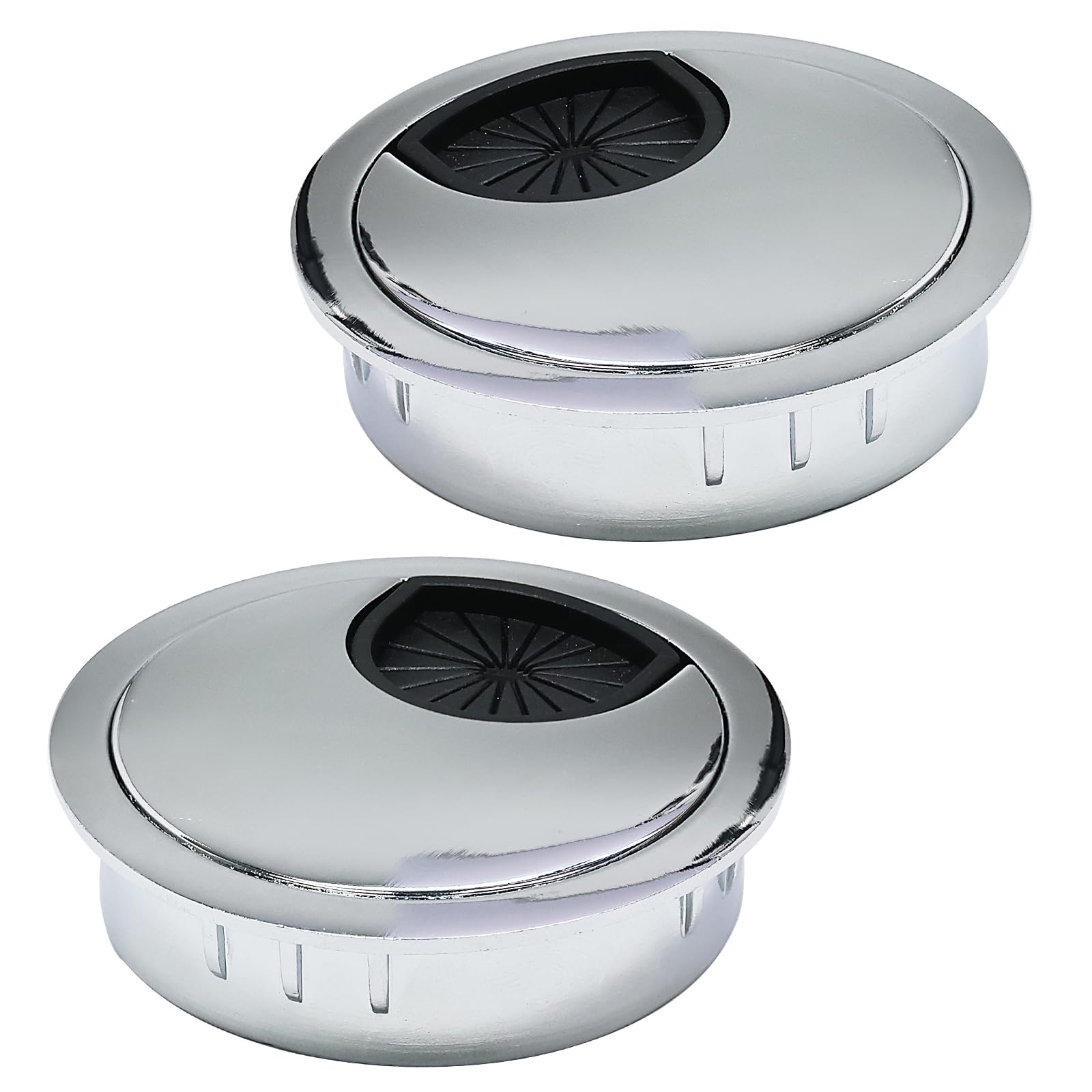 Desk Grommet 2-1/16" (53 mm), Desk Cord Hole Cover, Cable Grommet Metal Zinc Alloy Materilal, Desk Hole Grommet for Office and Home Table Cable,