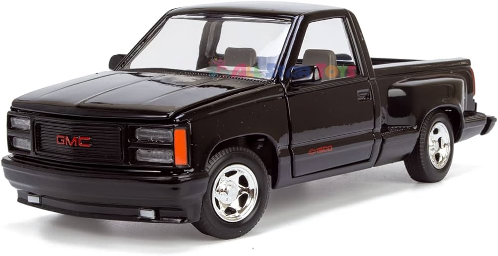 モーターマックス 1/24 1992 GMC シエラ GT PICKUP BLK Motormax 1992 GMC Sierra GT Pickup Truck 1/24 Diecast Model